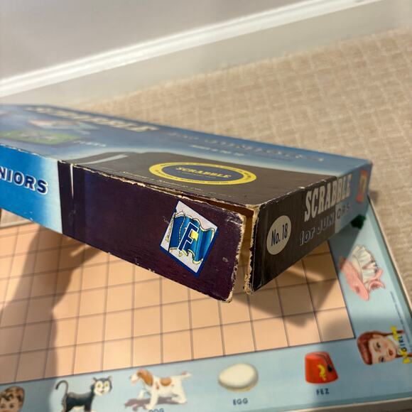 1958 Vintage Scrabble for Juniors board game Selchow & Righter‎ Co - Picture 7 of 7
